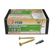 GRIP-RITE Deck Screw, #8 x 1-5/8 in, Flat Head, Torx Drive, 124 PK L158STGD1